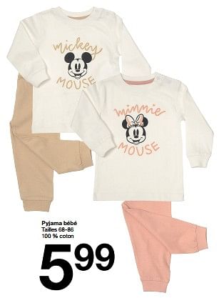 Promotions Pyjama bébé - Produit maison - Zeeman  - Valide de 09/12/2023 à 15/12/2023 chez Zeeman