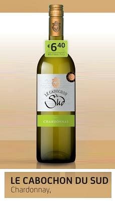 Promotions Le cabochon du sud chardonnay - Vins blancs - Valide de 01/12/2023 à 14/12/2023 chez BelBev