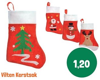 Promoties Vilten kerstsok - Huismerk - Lobbes - Geldig van 06/12/2023 tot 24/12/2023 bij Lobbes