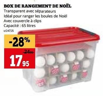 Promotions Box de rangement de noël - Produit maison - Dema - Valide de 04/12/2023 à 31/12/2023 chez Dema