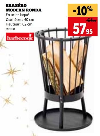 Promotions Braséro modern ronda - Barbecook - Valide de 04/12/2023 à 31/12/2023 chez Dema