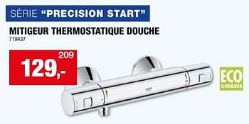 Promoties Mitigeur thermostatique douche precision start - Grohe - Geldig van 06/12/2023 tot 17/12/2023 bij Hubo