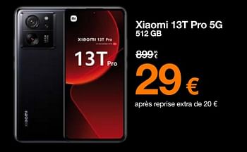 Promotions Xiaomi 13t pro 5g 512 gb - Xiaomi - Valide de 01/12/2023 à 17/12/2023 chez Orange