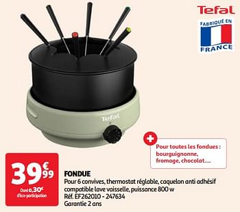 Tefal Tefal appareil à fondue électrique ef262010 - En promotion chez  Carrefour