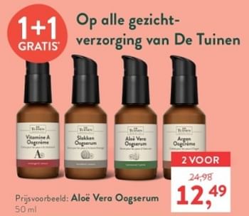 Promoties Aloe vera oogserum - De Tuinen - Geldig van 27/11/2023 tot 26/12/2023 bij Holland & Barret