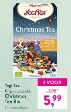 Promoties Christmas tea bio - Yogi Tea - Geldig van 27/11/2023 tot 26/12/2023 bij Holland & Barret