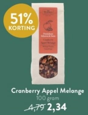 Promoties Cranberry appel melange - De Tuinen - Geldig van 27/11/2023 tot 26/12/2023 bij Holland & Barret