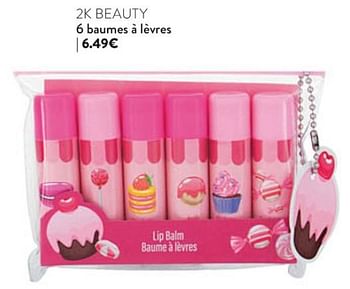 Promotions 6 baumes à lèvres - 2k Beauty Basics - Valide de 20/11/2023 à 24/12/2023 chez DI