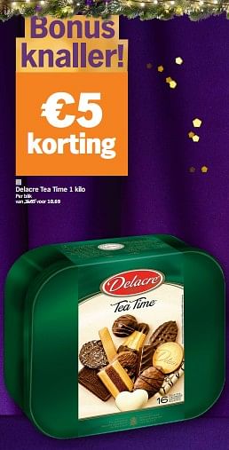 Promoties Delacre tea time - Delacre - Geldig van 11/12/2023 tot 17/12/2023 bij Albert Heijn
