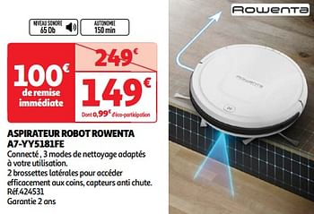 Aspirateur robot rowenta RR6827WH