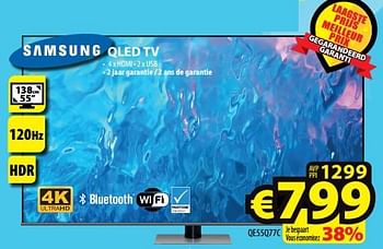 Promotions Samsung qled tv qe55q77c - Samsung - Valide de 13/12/2023 à 20/12/2023 chez ElectroStock
