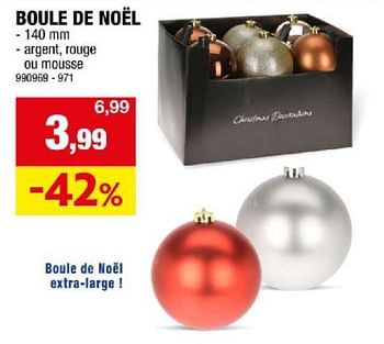 Promotions Boule de noël - Produit maison - Hubo  - Valide de 06/12/2023 à 17/12/2023 chez Hubo