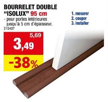 Promotions Bourrelet double isolux - Confortex - Valide de 06/12/2023 à 17/12/2023 chez Hubo