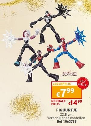 Promoties Figuurtje - Spider-man - Geldig van 13/12/2023 tot 18/12/2023 bij Trafic