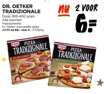 Promoties Dr. oetker tradizionale mozzarellla pesto - Dr. Oetker - Geldig van 13/12/2023 tot 19/12/2023 bij Jumbo