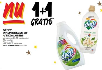 Promoties Dreft wasmiddelen colour - Dreft - Geldig van 13/12/2023 tot 19/12/2023 bij Jumbo