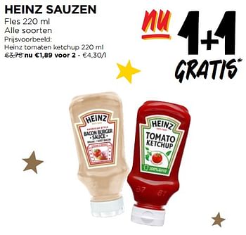 Promoties Heinz tomaten ketchup - Heinz - Geldig van 13/12/2023 tot 19/12/2023 bij Jumbo