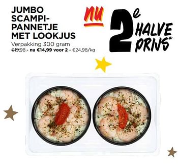 Promoties Jumbo scampi- pannetje met lookjus - Huismerk - Jumbo - Geldig van 13/12/2023 tot 19/12/2023 bij Jumbo