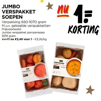 Promoties Jumbo verspakket pompensoep - Huismerk - Jumbo - Geldig van 13/12/2023 tot 19/12/2023 bij Jumbo