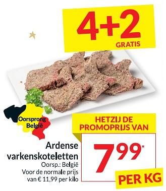 Promoties Ardense varkenskoteletten - Huismerk - Intermarche - Geldig van 12/12/2023 tot 17/12/2023 bij Intermarche