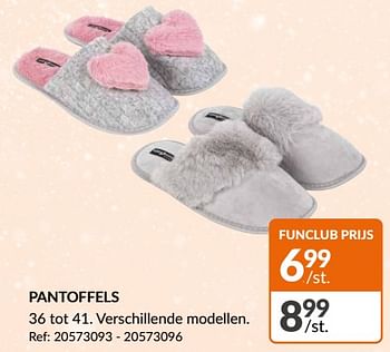 Promoties Pantoffels - Huismerk - Fun - Geldig van 13/12/2023 tot 18/12/2023 bij Fun