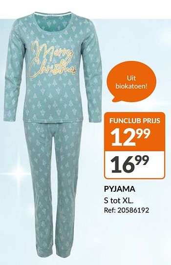 Promoties Pyjama - Huismerk - Fun - Geldig van 13/12/2023 tot 18/12/2023 bij Fun