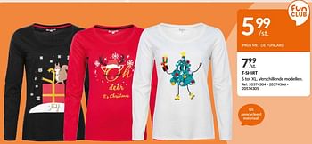 Promoties T-shirt - Huismerk - Fun - Geldig van 13/12/2023 tot 18/12/2023 bij Fun
