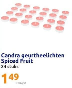 Promoties Candra geurtheelichten spiced fruit - Huismerk - Action - Geldig van 13/12/2023 tot 19/12/2023 bij Action