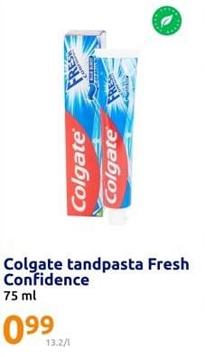 Promotions Colgate tandpasta fresh confidence - Colgate - Valide de 13/12/2023 à 19/12/2023 chez Action