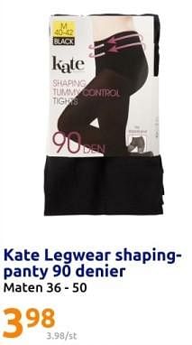 Promoties Kate legwear shaping- panty - kate - Geldig van 13/12/2023 tot 19/12/2023 bij Action
