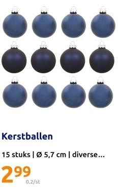 Promoties Kerstballen - Huismerk - Action - Geldig van 13/12/2023 tot 19/12/2023 bij Action