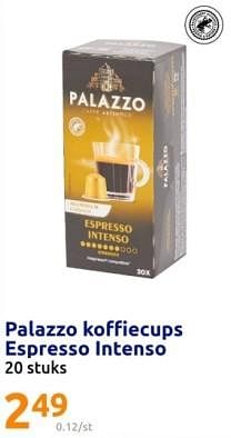 Promoties Palazzo koffiecups espresso intenso - PALAZZO - Geldig van 13/12/2023 tot 19/12/2023 bij Action