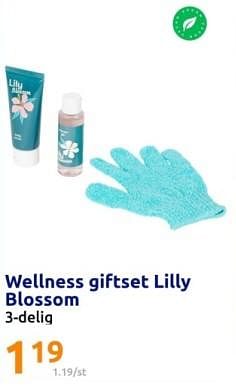 Promoties Wellness giftset lilly blossom - Huismerk - Action - Geldig van 13/12/2023 tot 19/12/2023 bij Action