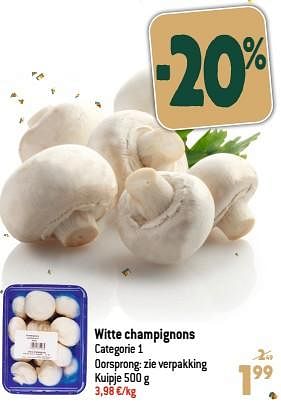 Promoties Witte champignons - Huismerk - Smatch - Geldig van 13/12/2023 tot 19/12/2023 bij Smatch