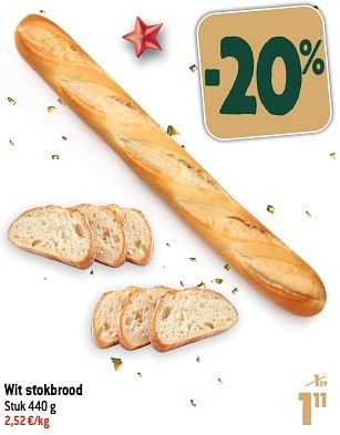 Promoties Wit stokbrood - Huismerk - Smatch - Geldig van 13/12/2023 tot 19/12/2023 bij Smatch