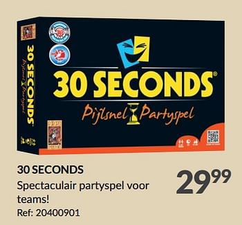 Promoties 30 seconds - 999games - Geldig van 13/12/2023 tot 18/12/2023 bij Fun