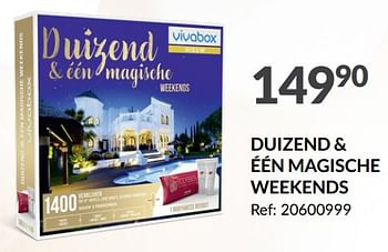 Promoties Duizend + één magische weekends - Vivabox - Geldig van 13/12/2023 tot 18/12/2023 bij Fun