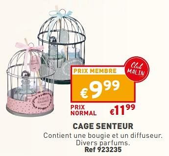 Promoties Cage senteur - Huismerk - Trafic  - Geldig van 13/12/2023 tot 18/12/2023 bij Trafic