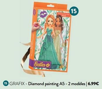 Promotions Diamond painting a5 - 2 modèles - Grafix - Valide de 07/12/2023 à 24/12/2023 chez DI