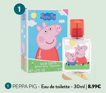Promotions Eau de toilette - Peppa  Pig - Valide de 07/12/2023 à 24/12/2023 chez DI