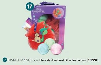 Promotions Fleur de douche et 3 boules de bain - Disney Princess - Valide de 07/12/2023 à 24/12/2023 chez DI