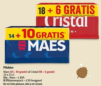 Promoties Pilsbier maes - Maes - Geldig van 14/12/2023 tot 20/12/2023 bij Delhaize