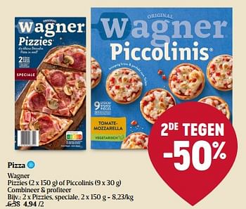 Promoties Pizzies, speciale - Original Wagner - Geldig van 14/12/2023 tot 20/12/2023 bij Delhaize