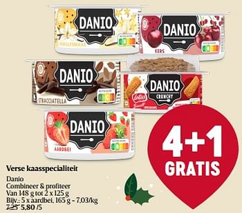 Promoties Verse kaasspecialiteit danio aardbei - Danone - Geldig van 14/12/2023 tot 20/12/2023 bij Delhaize