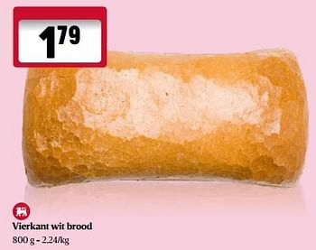 Promoties Vierkant wit brood - Huismerk - Delhaize - Geldig van 14/12/2023 tot 20/12/2023 bij Delhaize