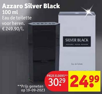 Promoties Azzaro silver black edt - Azzaro - Geldig van 12/12/2023 tot 24/12/2023 bij Kruidvat