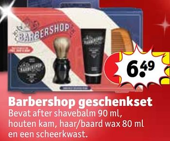 Promoties Barbershop geschenkset - Barber Shop - Geldig van 12/12/2023 tot 24/12/2023 bij Kruidvat