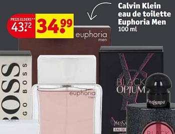 Promoties Calvin klein eau de toilette euphoria men - Calvin Klein - Geldig van 12/12/2023 tot 24/12/2023 bij Kruidvat