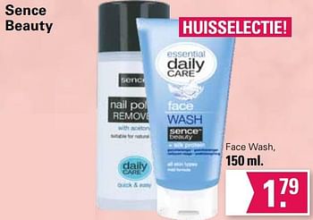 Promoties Face wash - Sence - Geldig van 29/11/2023 tot 23/12/2023 bij De Online Drogist
