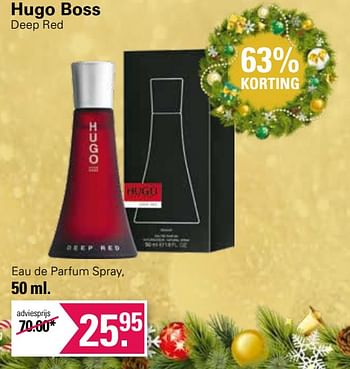 Promoties Hugo boss deep red eau de parfum spray - Hugo Boss - Geldig van 29/11/2023 tot 23/12/2023 bij De Online Drogist